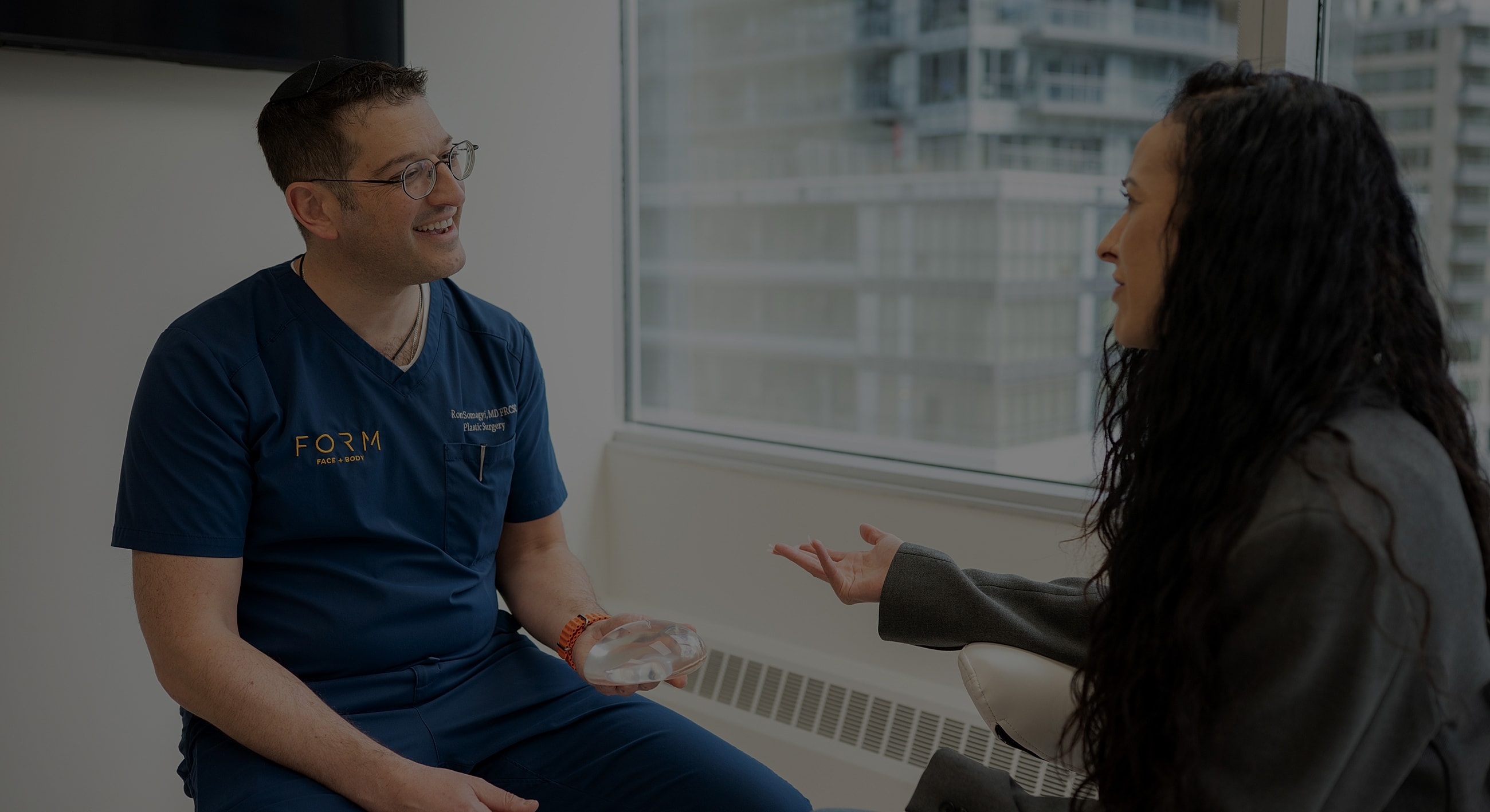Doctor discussing options with a patient.